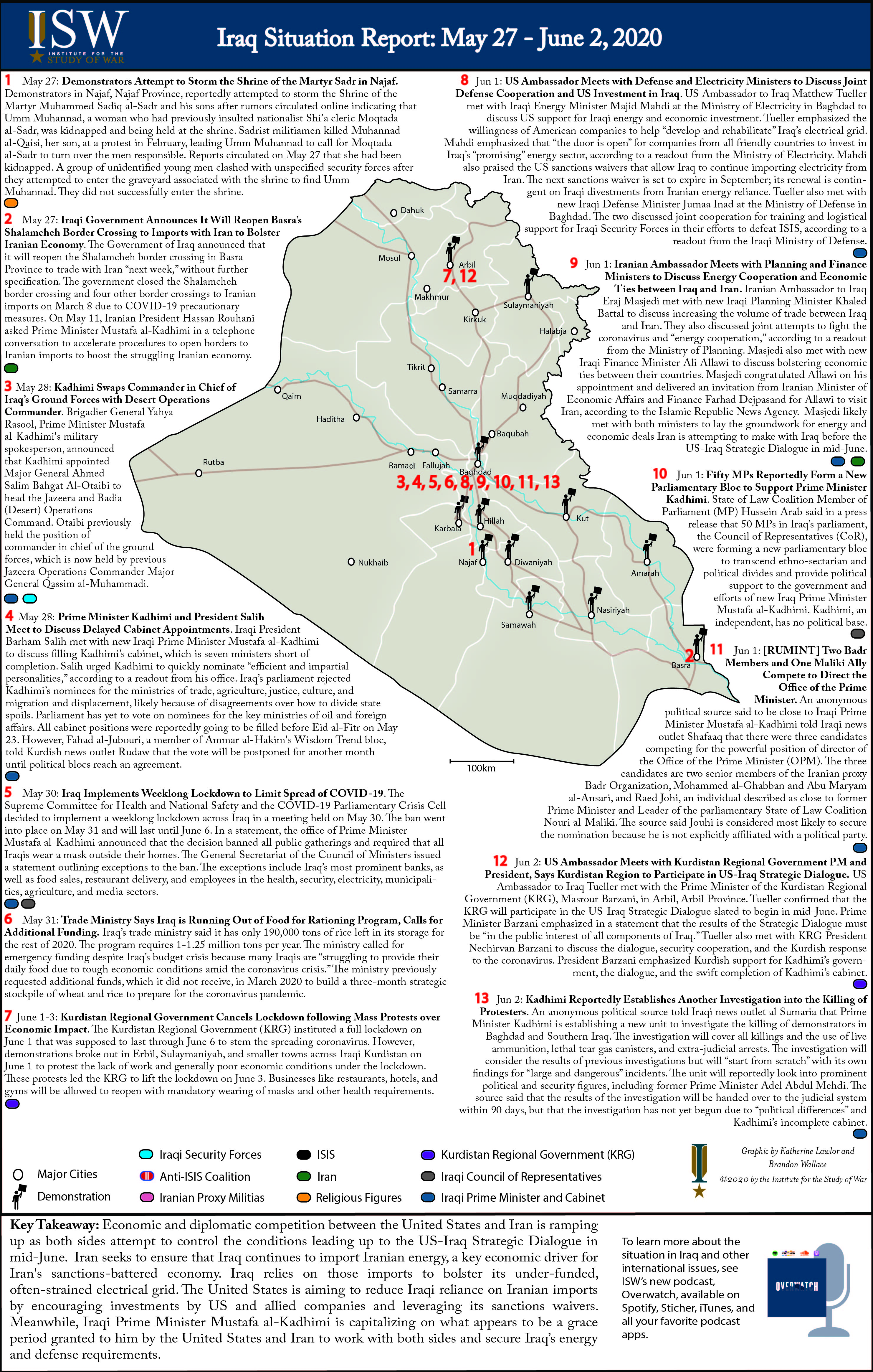 Iraq Situation Report: May 27 - June 2, 2020 | Institute For The Study ...